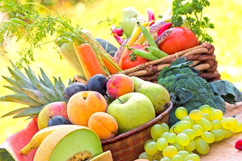 Fresh fruit and vegetables