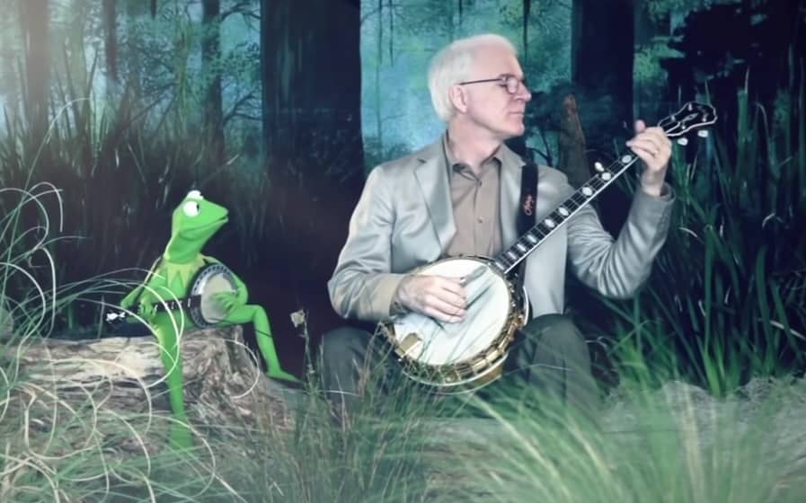 Kermit the Frog and Steve Martin
