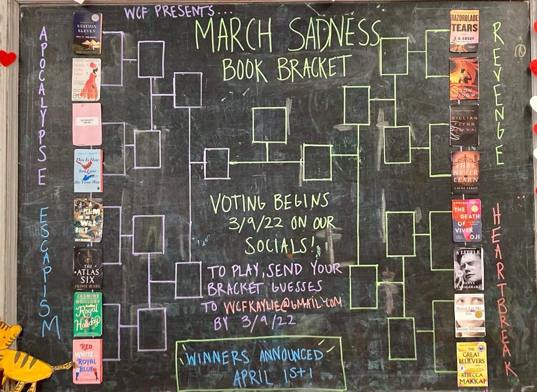 March Sadness: The escapist book bracket