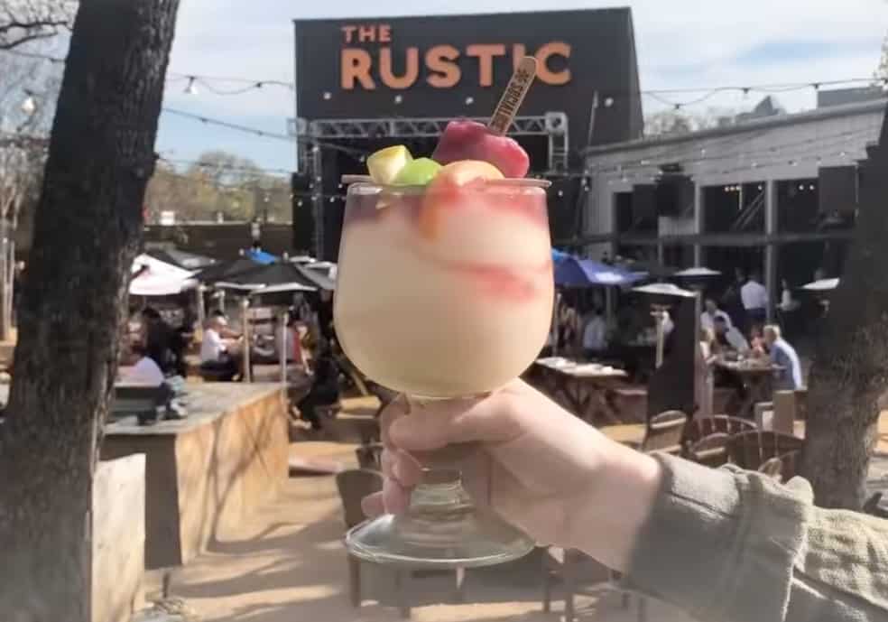 Frozen margarita at The Rustic in Dallas
