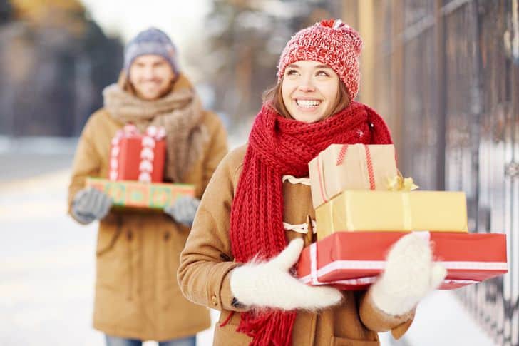 American shopping for the holidays