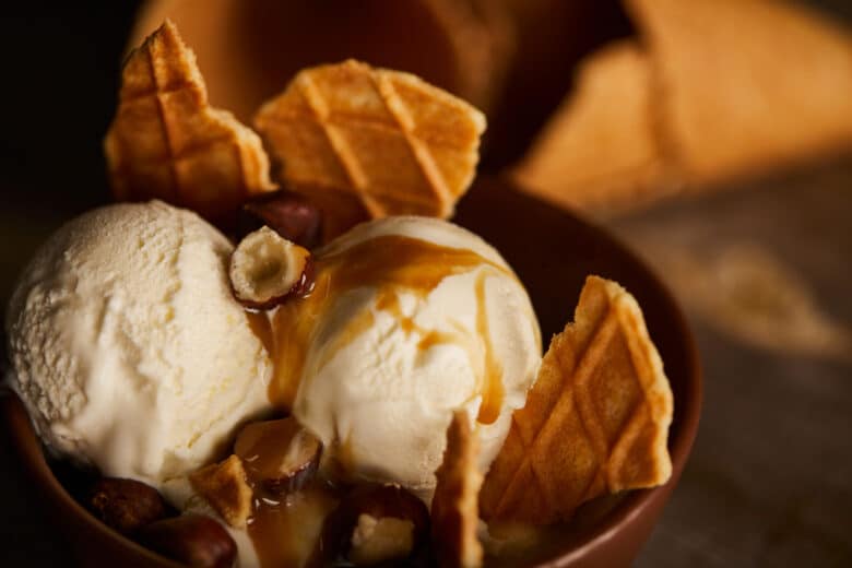 Caramel ice cream