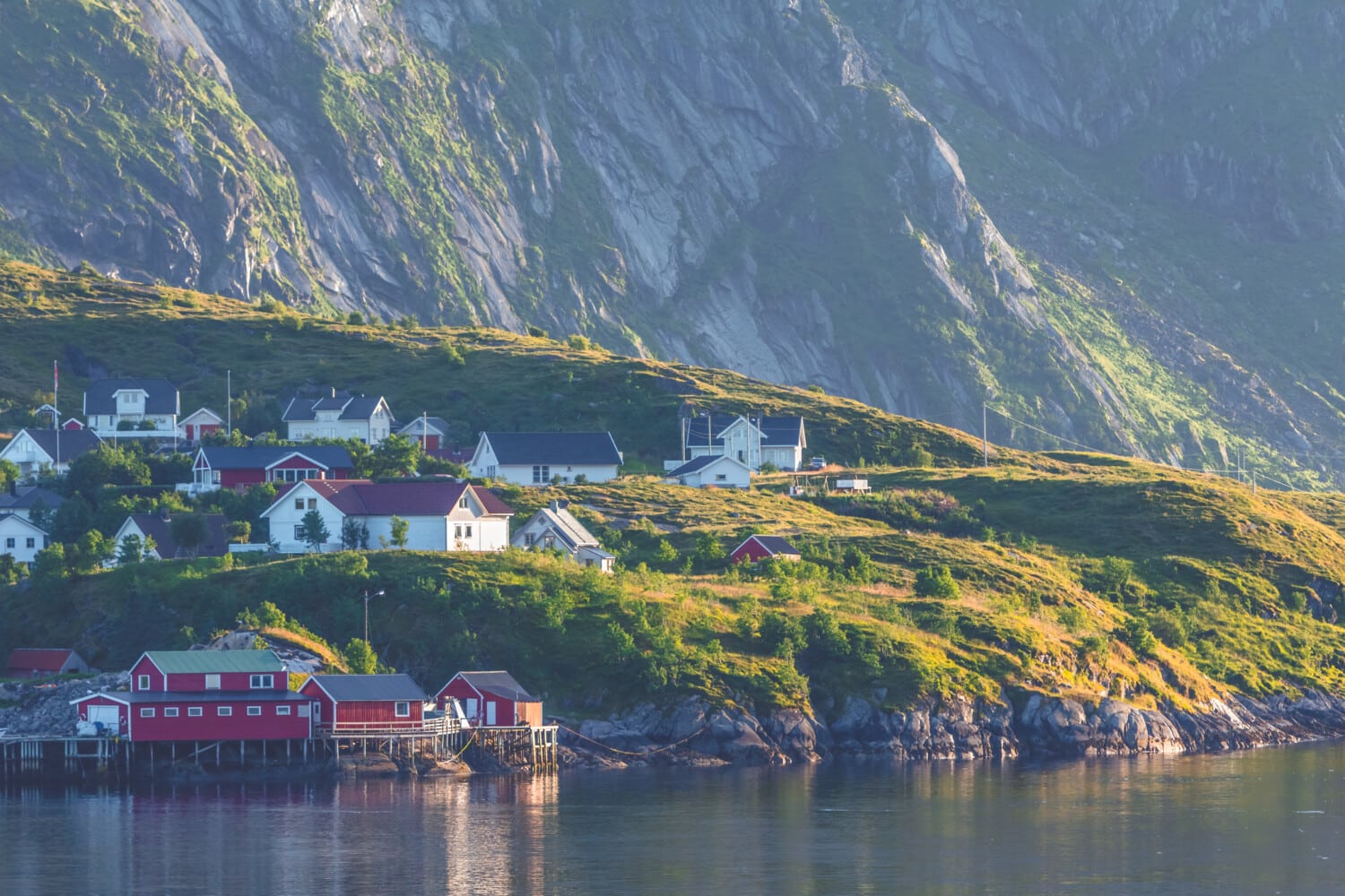 Seaside town in Norway