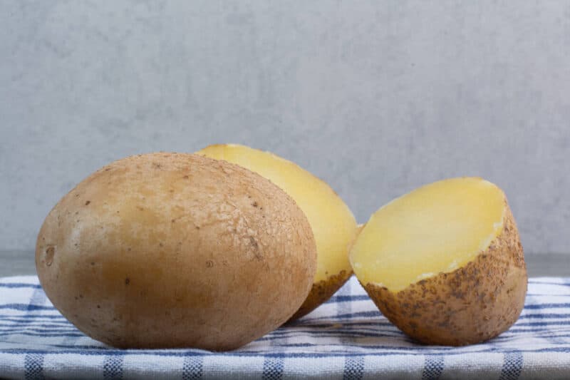 Cooked whole potatoes