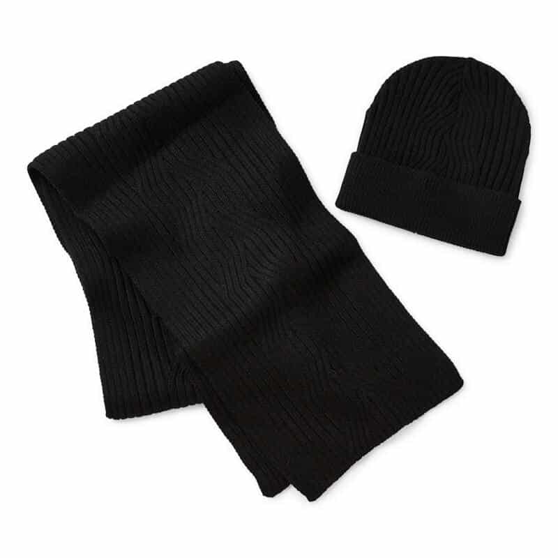 JF J. Ferrar Cable Knit Hat/Scarf Set