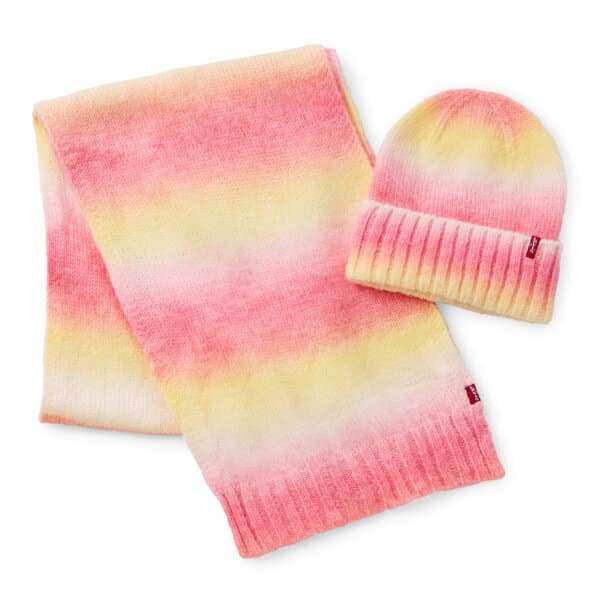 Levi’s Beanie And Scarf 2 Pair Cold Weather Set