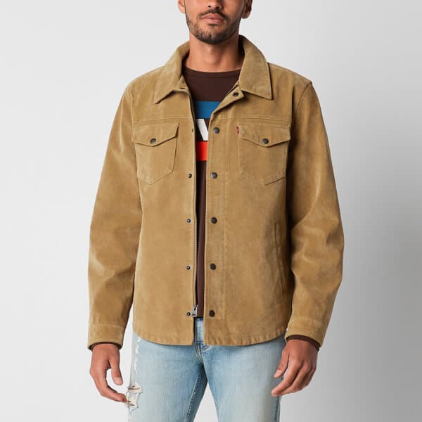 Levi's Men's Faux Suede Shirt Jacket
