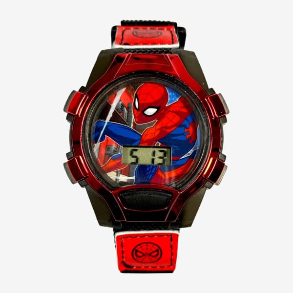 Spiderman Unisex Automatic Red Strap Watch