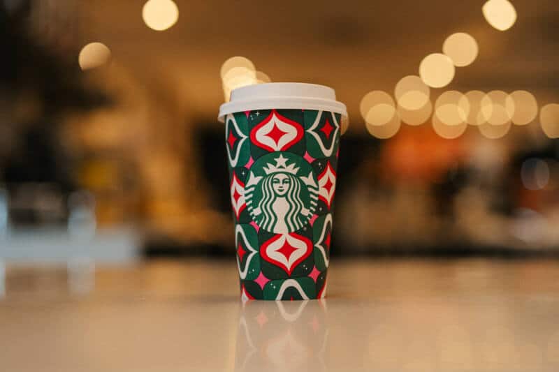 Starbucks holiday cup and new menu
