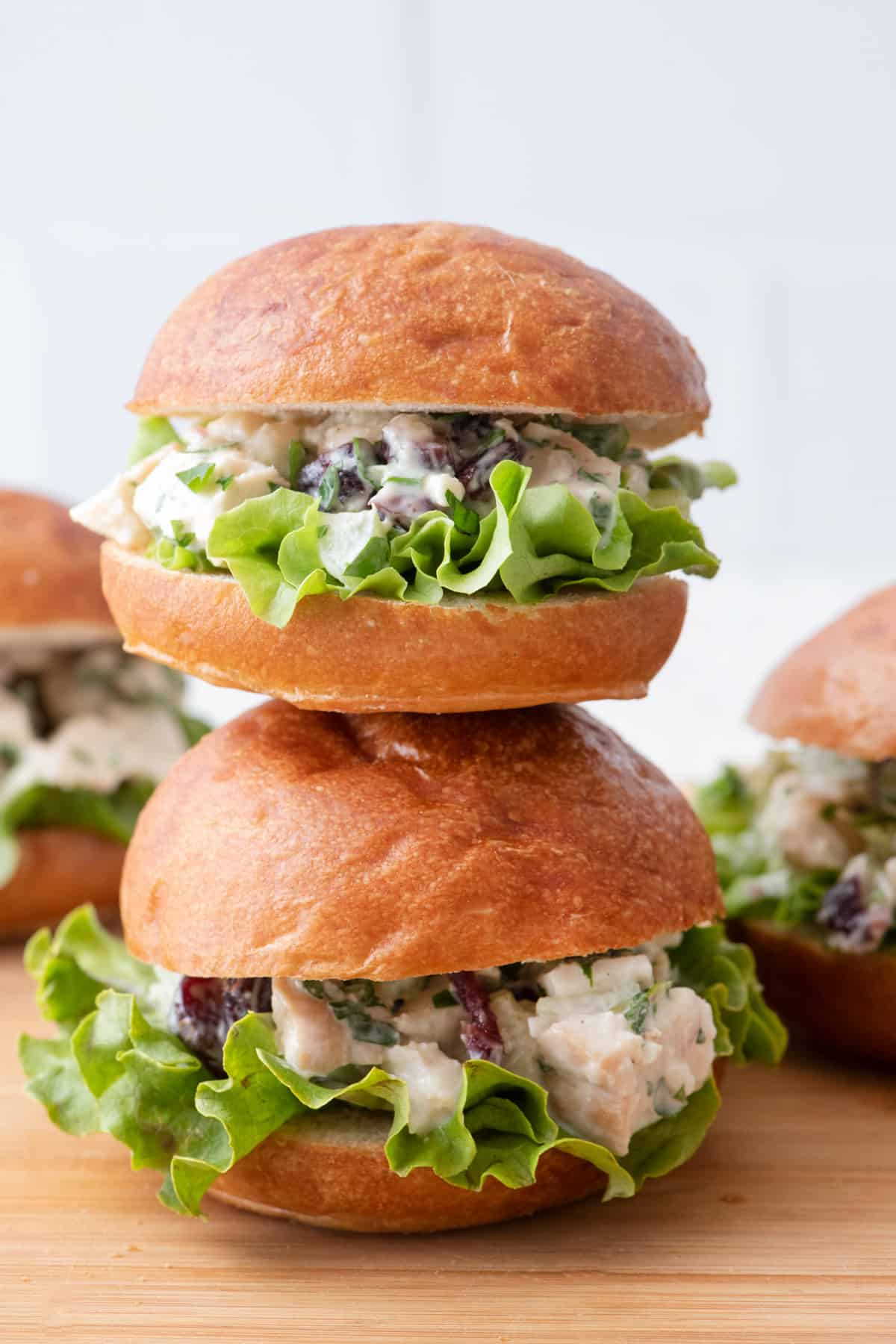 Leftover turkey salas sandwich