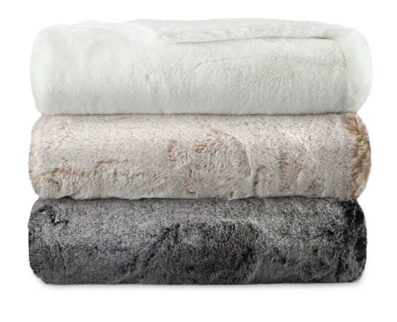 Loom + Forge Faux Fur Throw