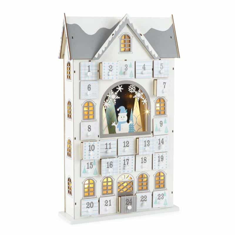 North Pole Trading Co. Snowman House Advent Christmas Advent Calendar