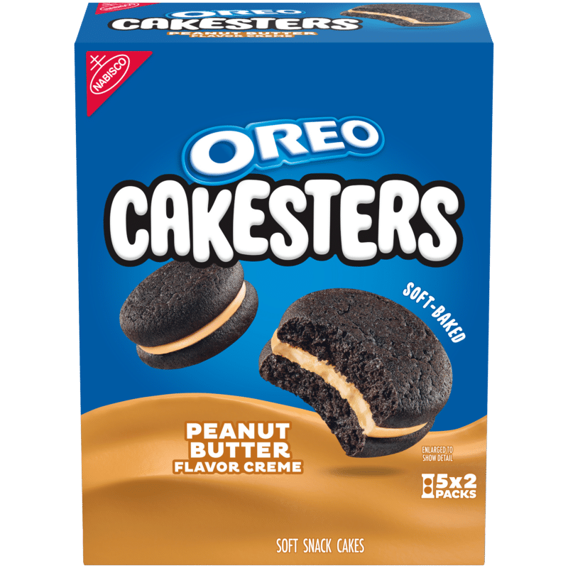 Oreo cake cookies with peanut butter inside