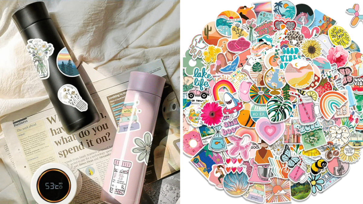 300 Pcs Aesthetic Stickers,VSCO Stickers Pack