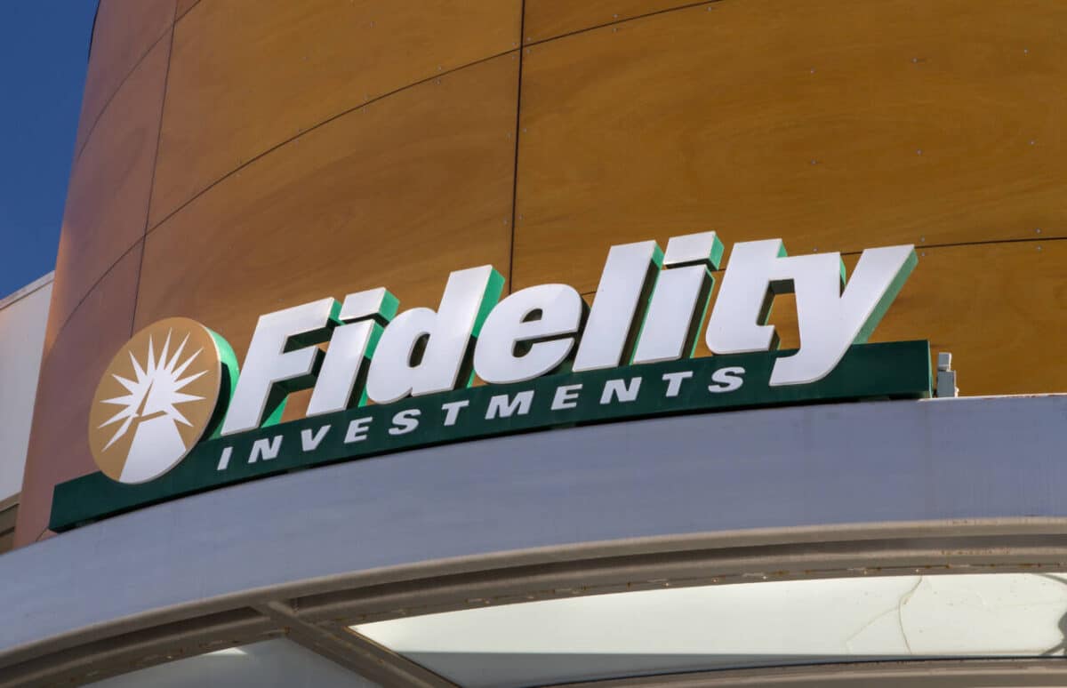 Fidelity Investments sign and logo