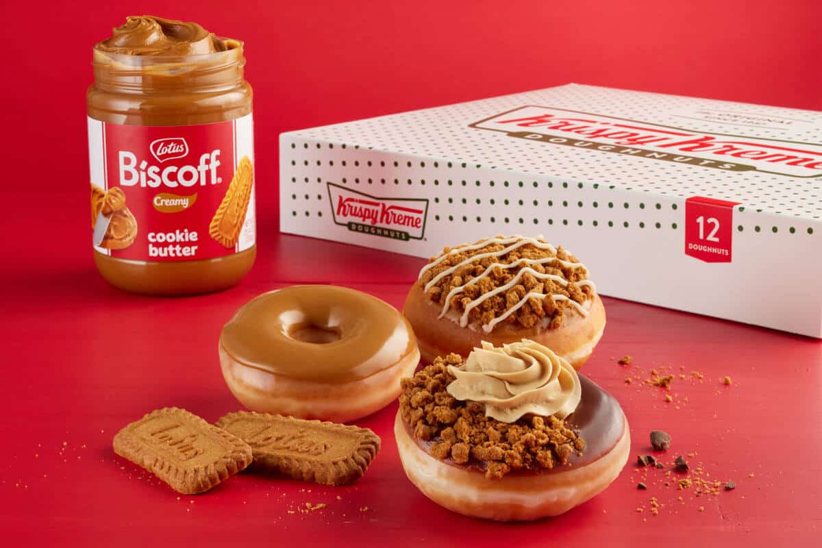 Krispy Kreme Biscoff Doughnuts