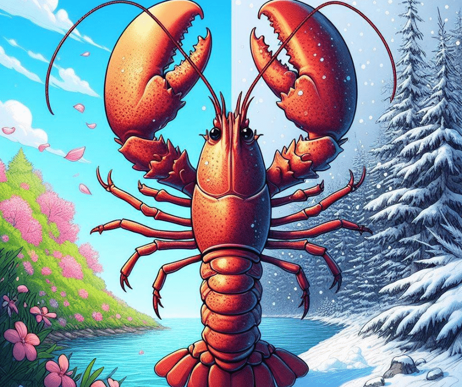 Lucy the Lobster predicts the weather to see if we will have spring