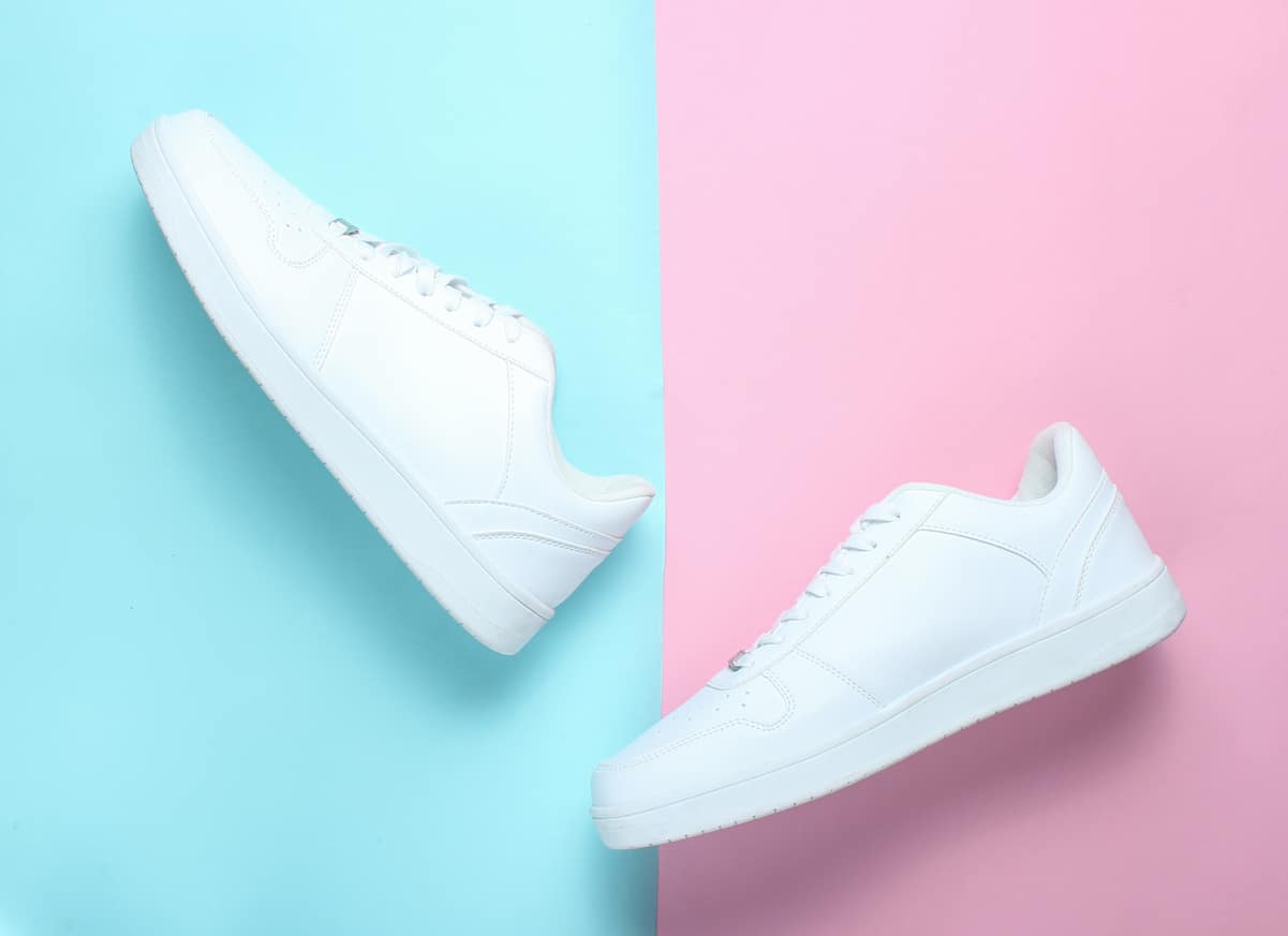 White sneakers