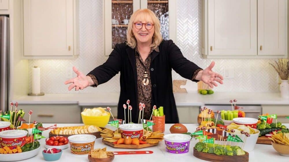 Heluva Good dip and Mama Kelce