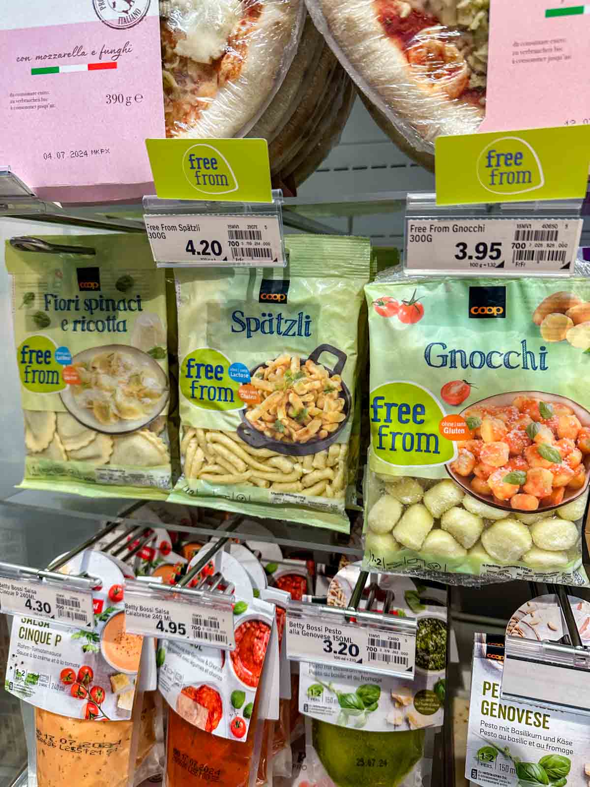 GF pastas in Switzerland.