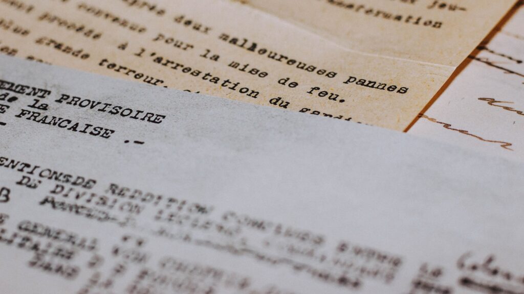 white printed paper