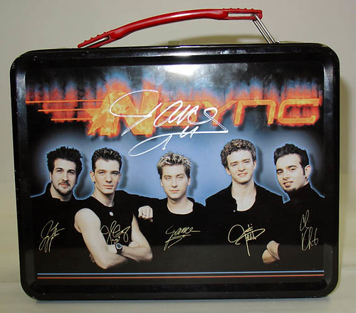 Lance Bass signed Nsync Lunch Box