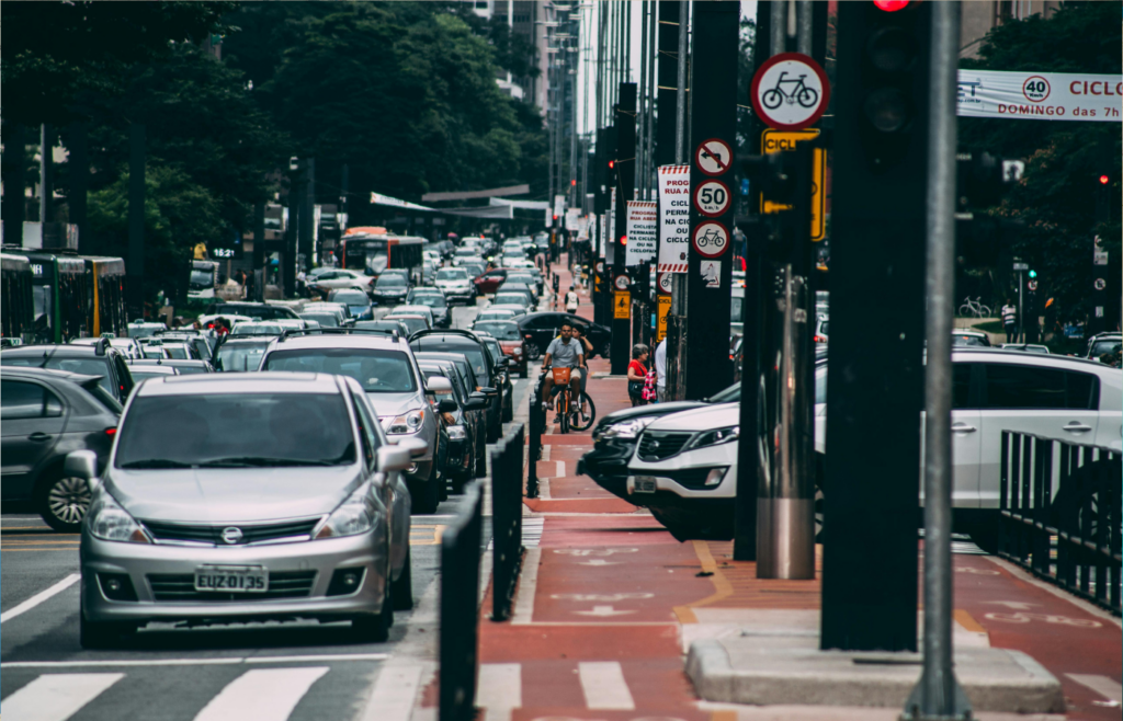 traffic on road