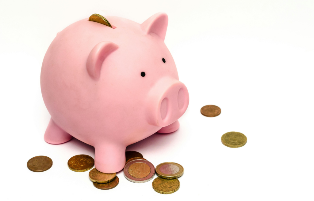 A piggy bank 