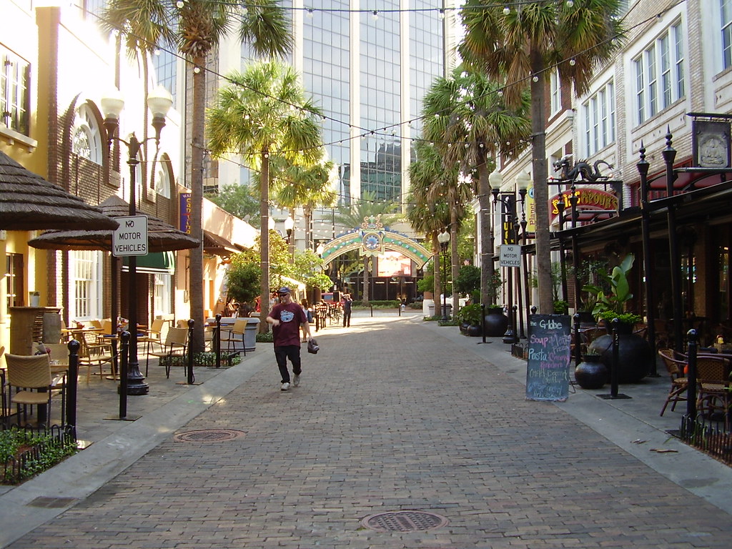 Wall Street Plaza, Downtown Orlando, Florida
