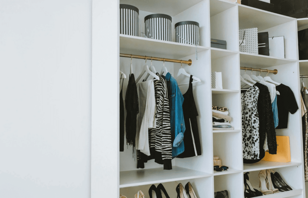 rack of clothes