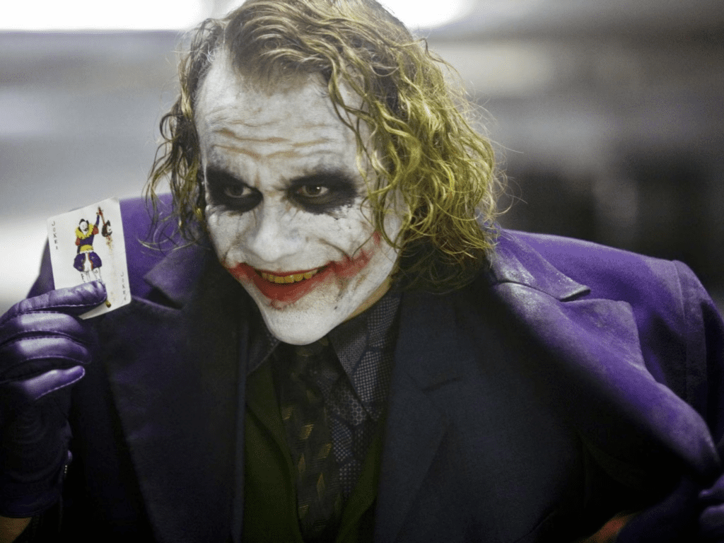 Heath Ledger as the Joker