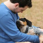 man and dog