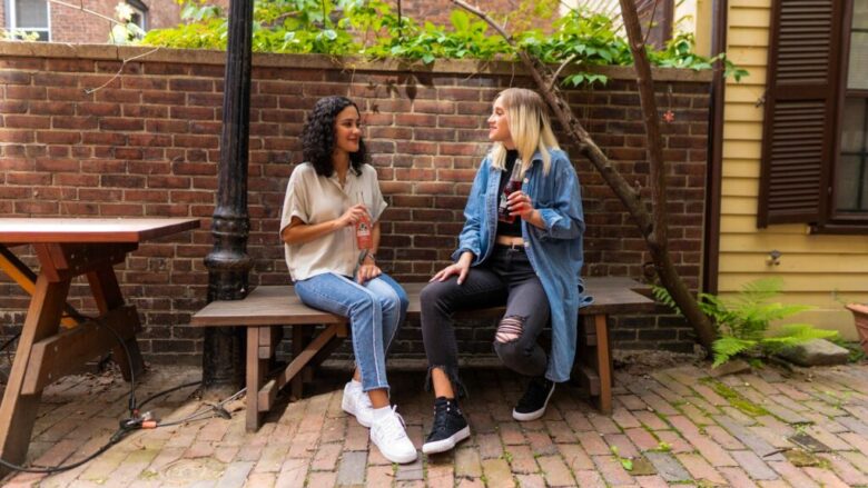 women talking