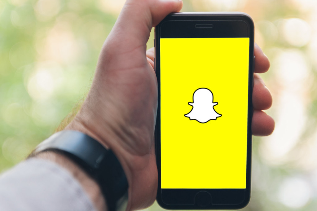 Snapchat app screen on smartphone