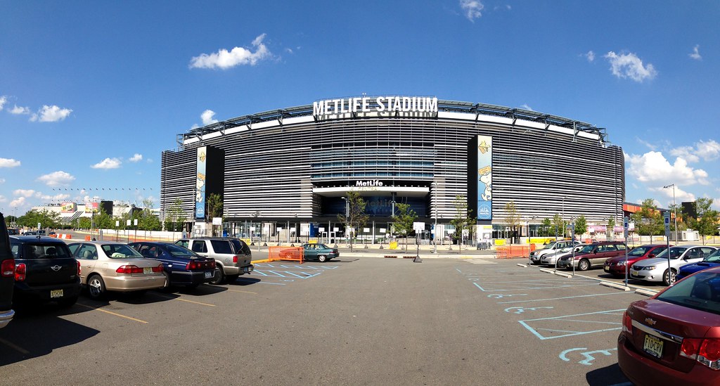 Exterior of MetLife Stadium before a major event