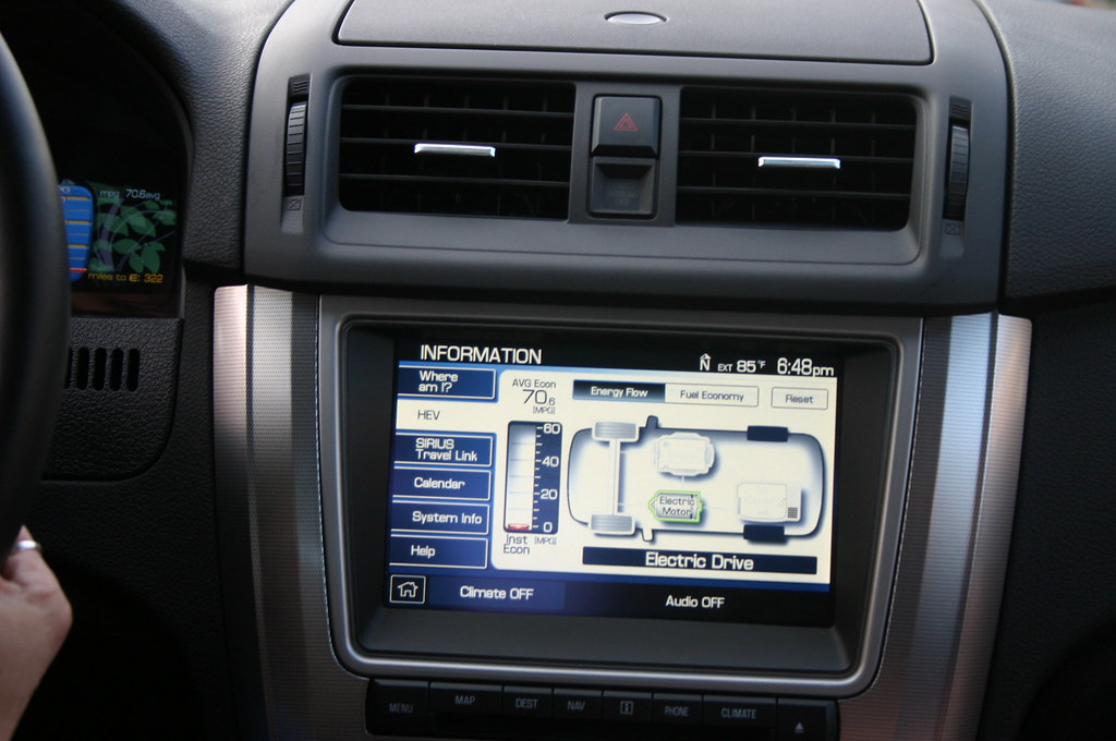 The Fusion Hybrid's tools make it easy for you to optimize your fuel economy