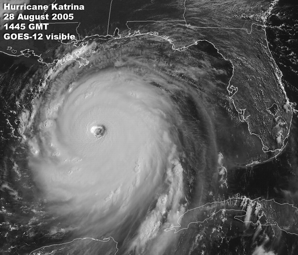 Hurricane Katrina landfall in August 28, 2005