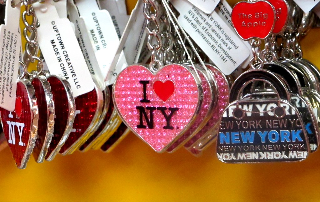 I Love New York souvenir keychains