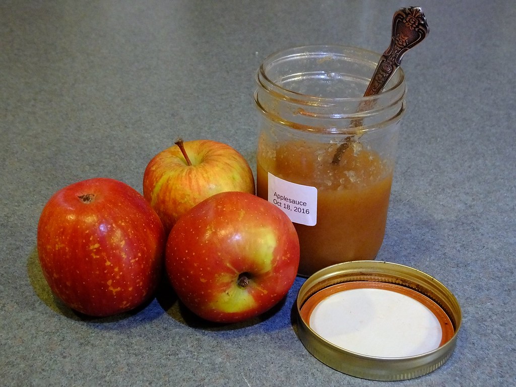 Apples and Homemade Applesauce by grandma