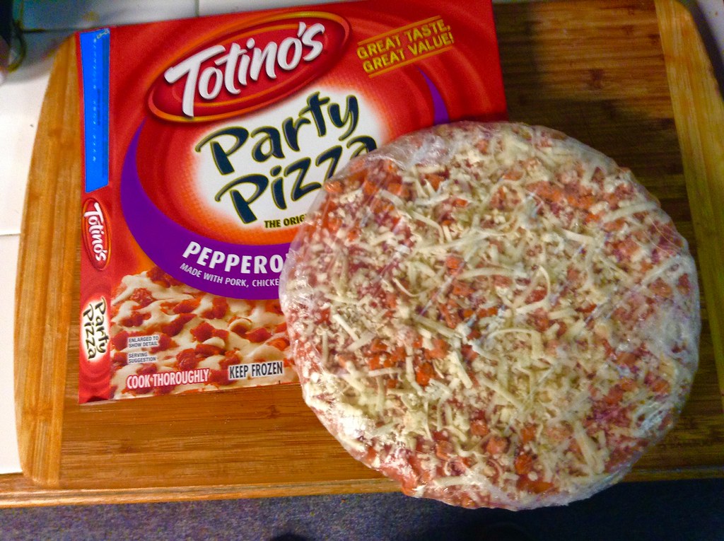 Totino's Pizza with box