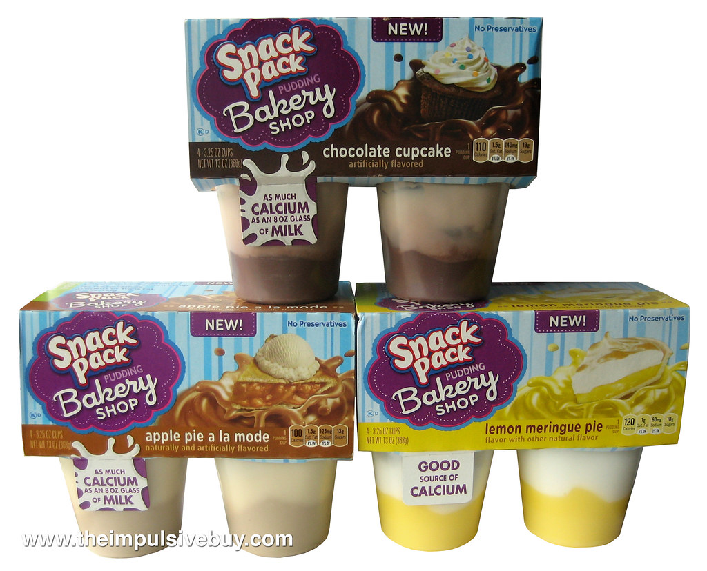 Snack Pack Bakery Shop Pudding Cups